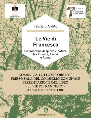 Un libro sui cammini francescani, presentazione al Borgo