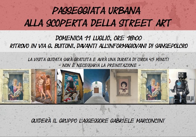 “Passeggiata urbana alla scoperta della Street Art”, domenica in centro
